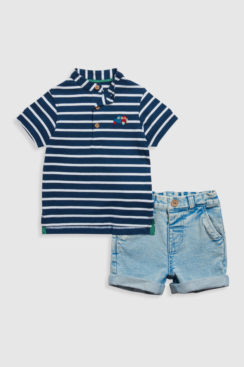 Polo Shirt and Shorts Set