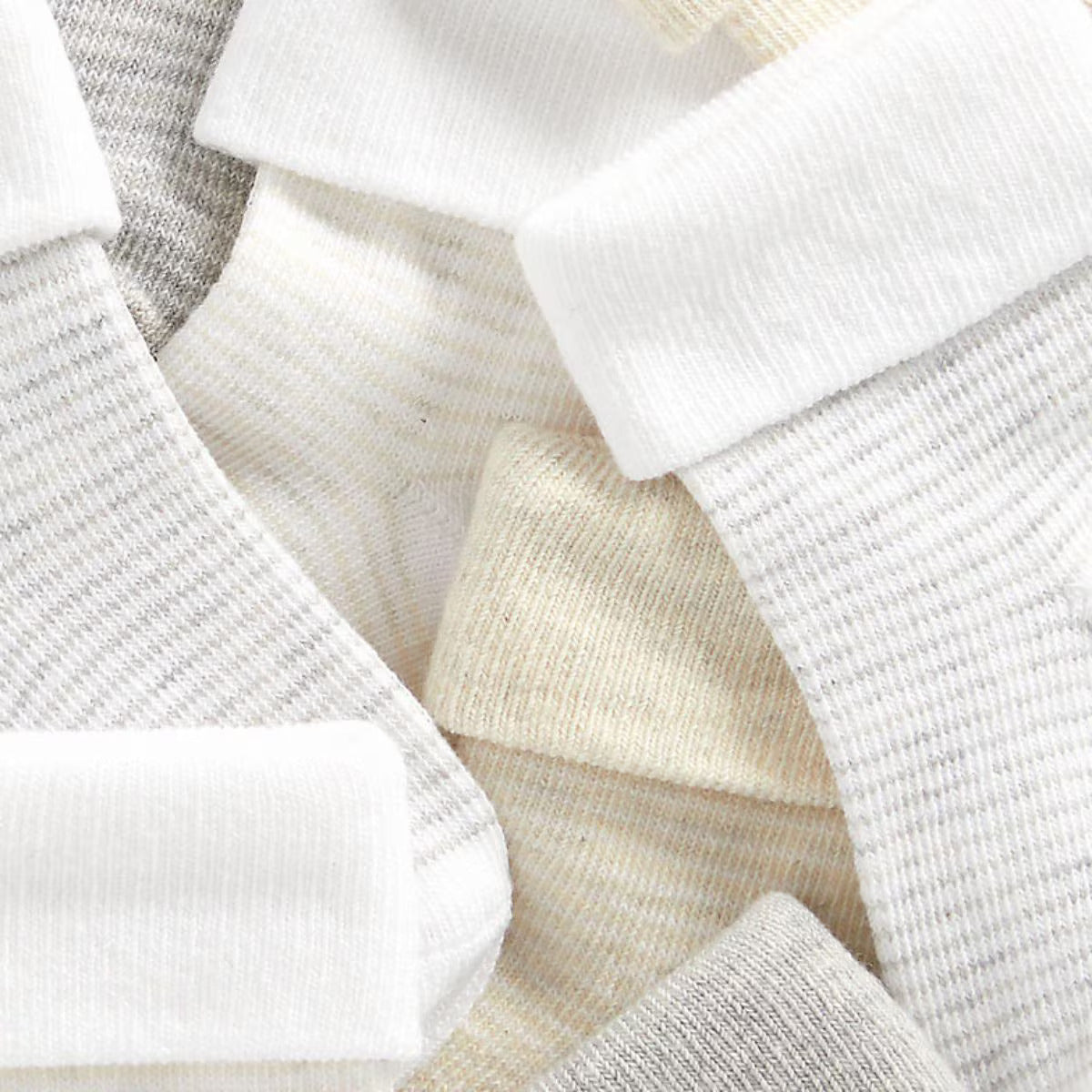 Mothercare Baby Unisex Striped Turn-Over-Top Baby Socks - 5 Pack