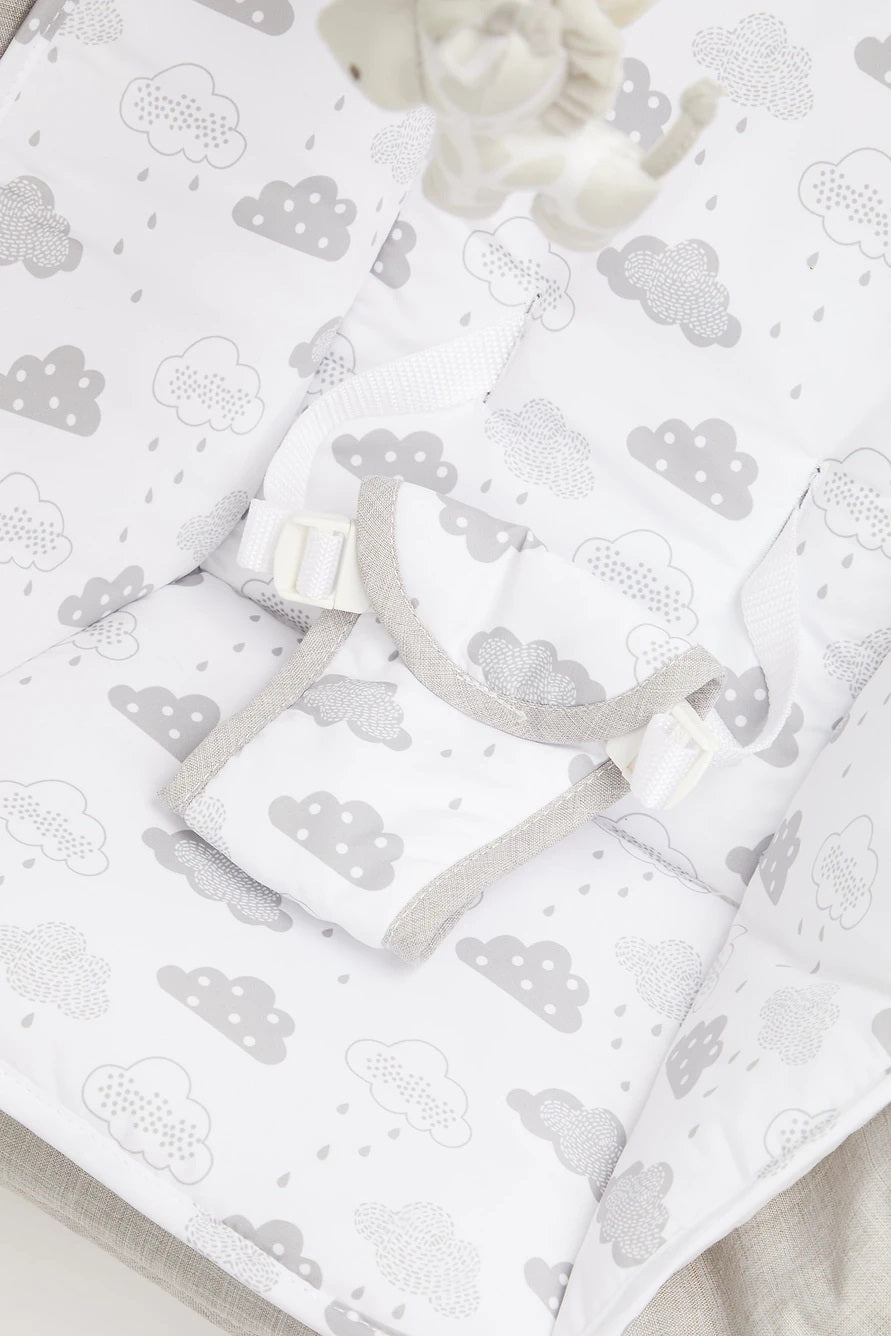 Mothercare Grey Cloud Wooden Rocker Chair