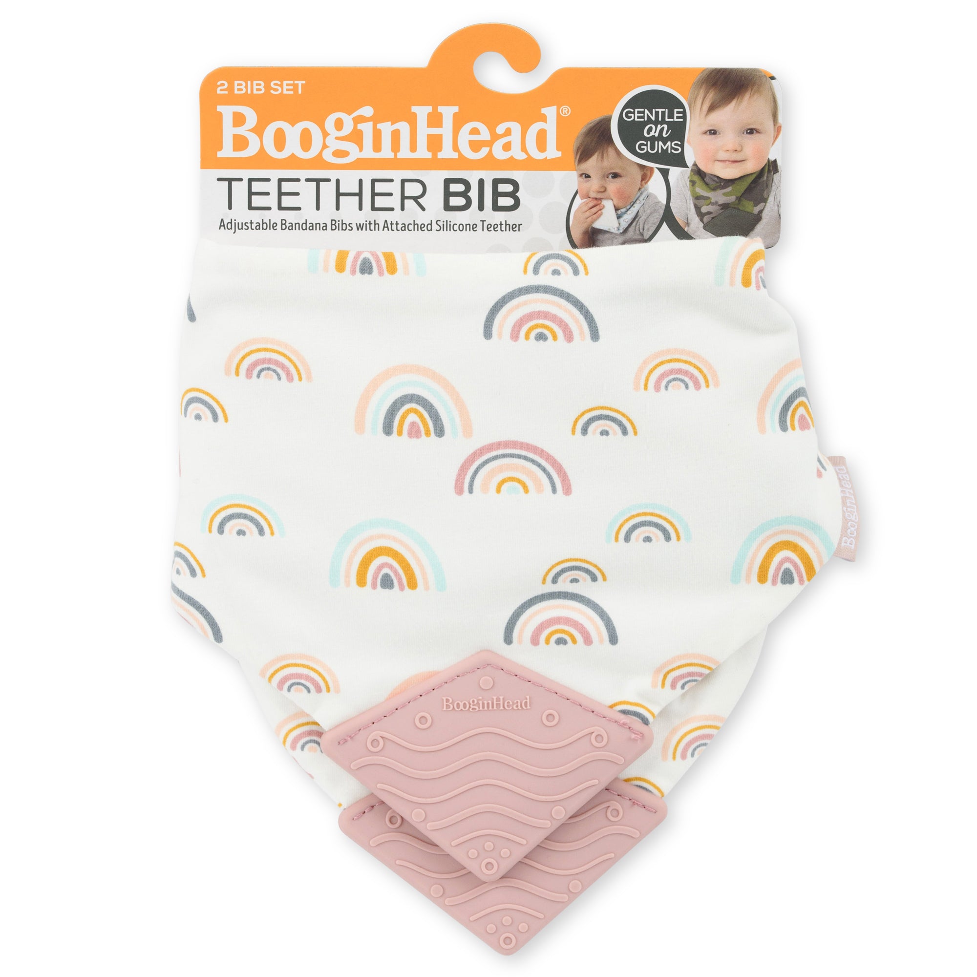 Booginhead Bandana Teether Bib 2-Pack