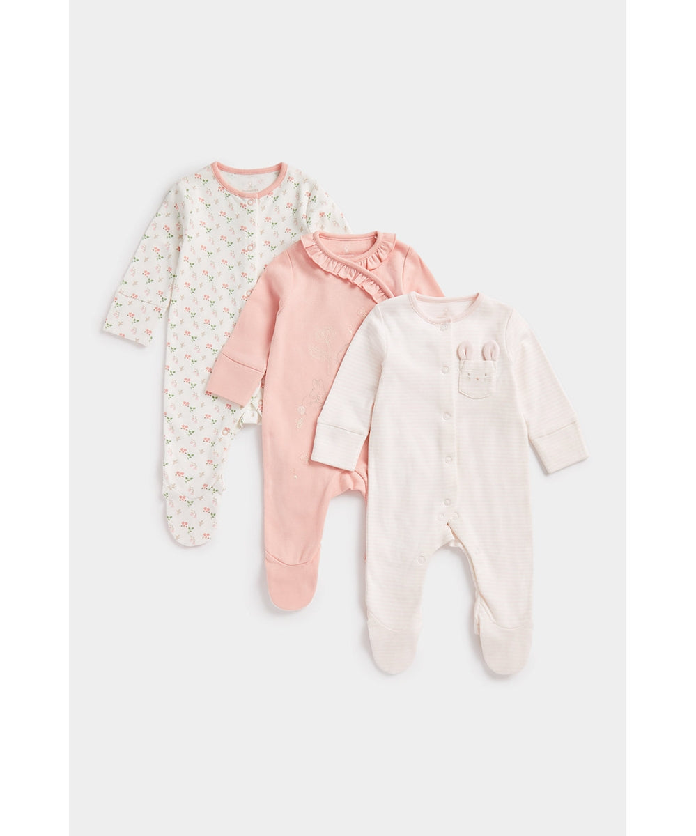 My First Sleepsuit - 3 pack