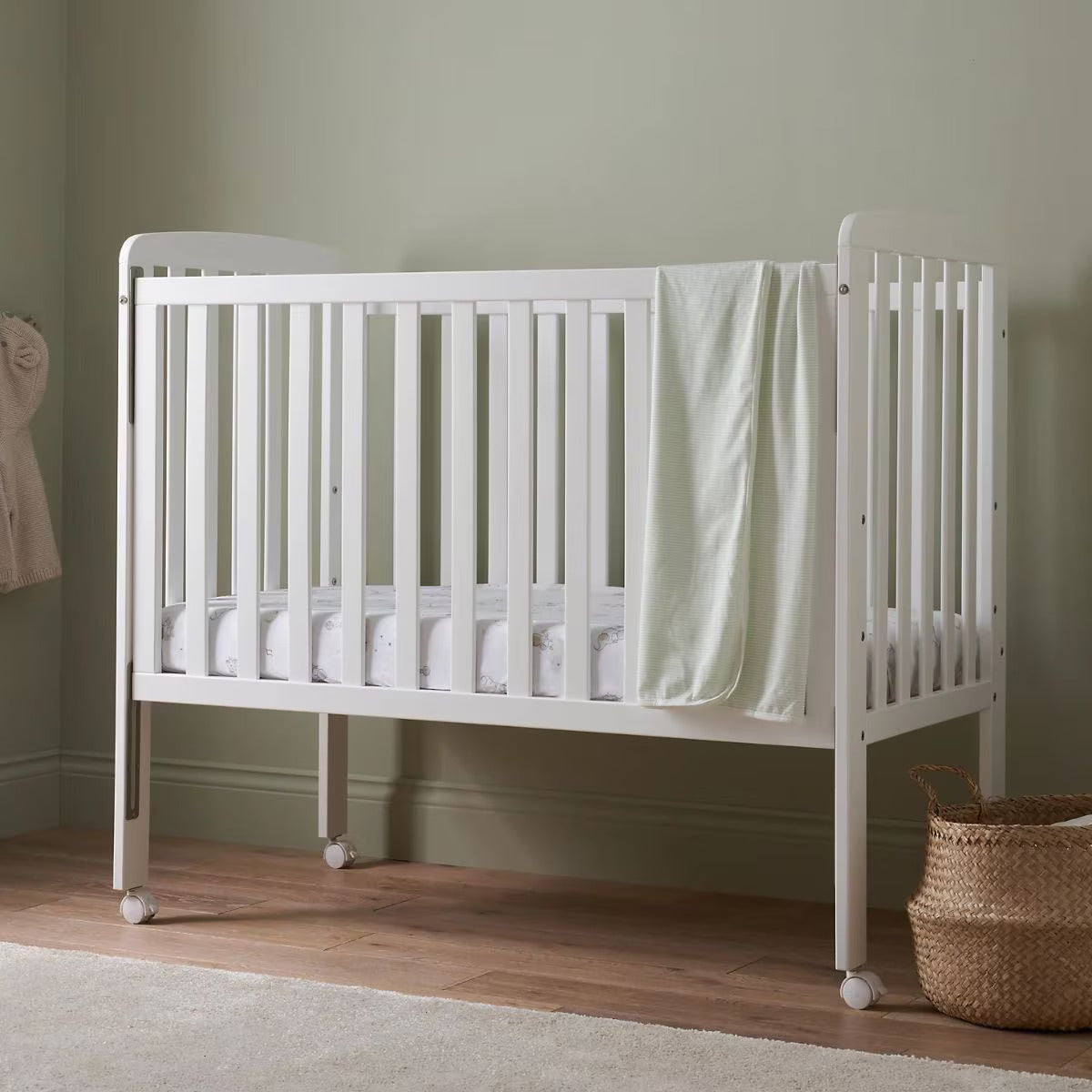 Mothercare Bristol Drop Side Cot with Wheels