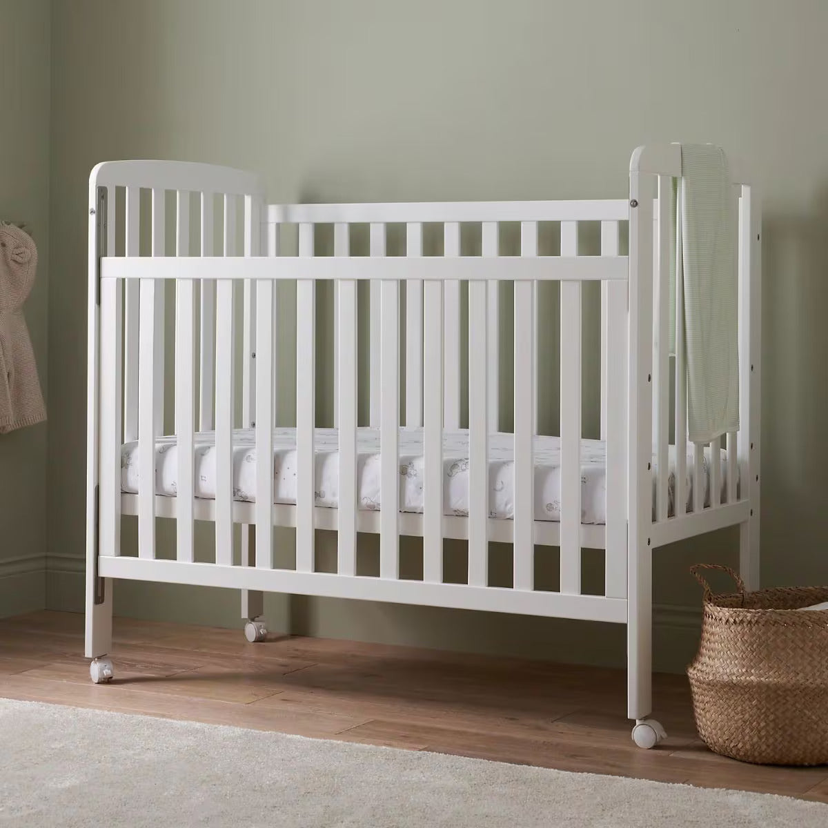 Mothercare Bristol Drop Side Cot with Wheels