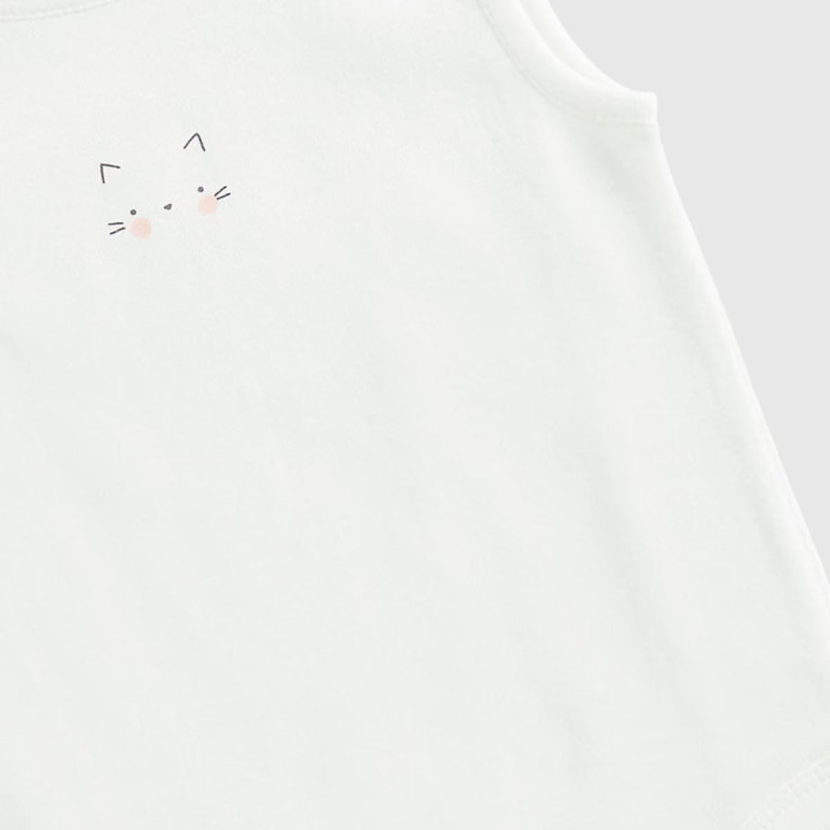 Baby Girl Cat Sleeveless Baby Bodysuits - 5 Pack