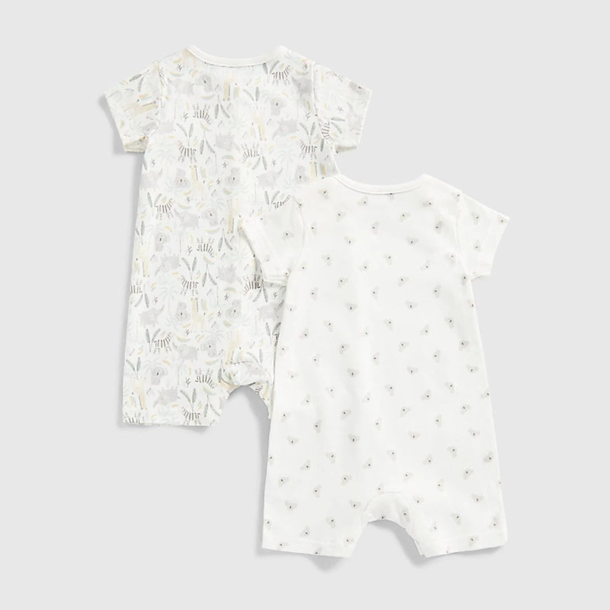 Mothercare Baby Unisex Safari Rompers - 2 Pack