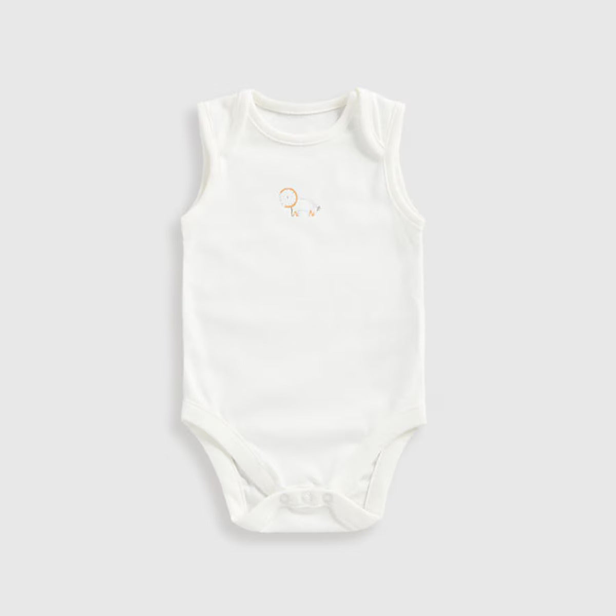 Baby Boy Safari Sleeveless Bodysuits - 5 Pack