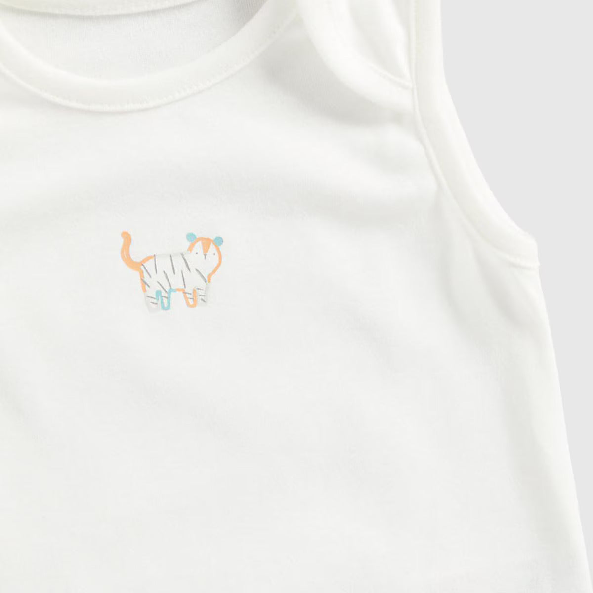 Baby Boy Safari Sleeveless Bodysuits - 5 Pack