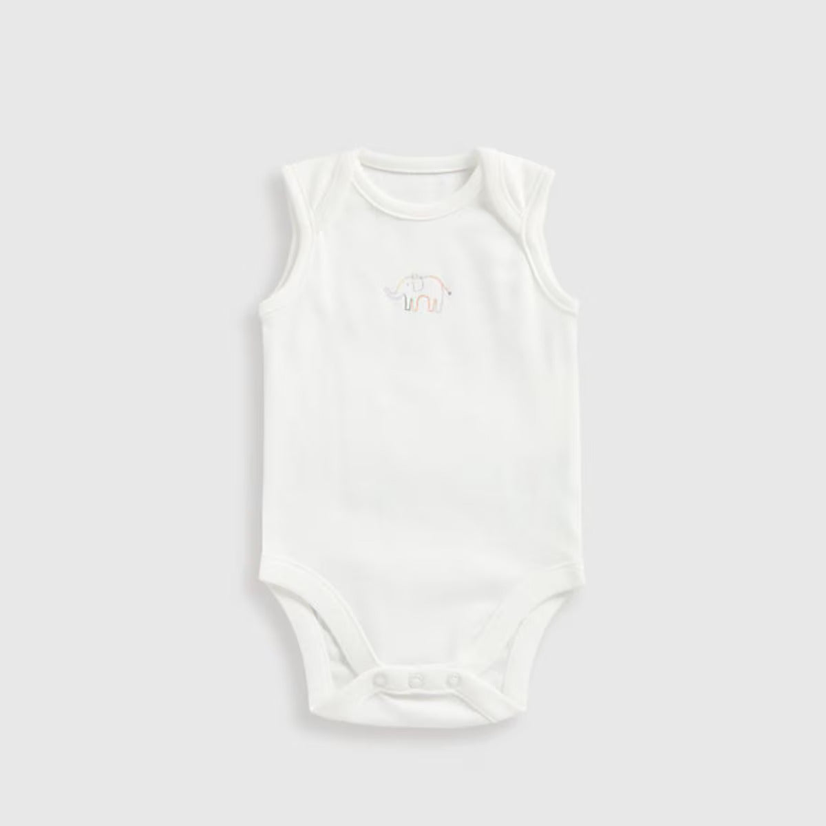 Baby Girl Safari Sleeveless Bodysuits - 5 Pack