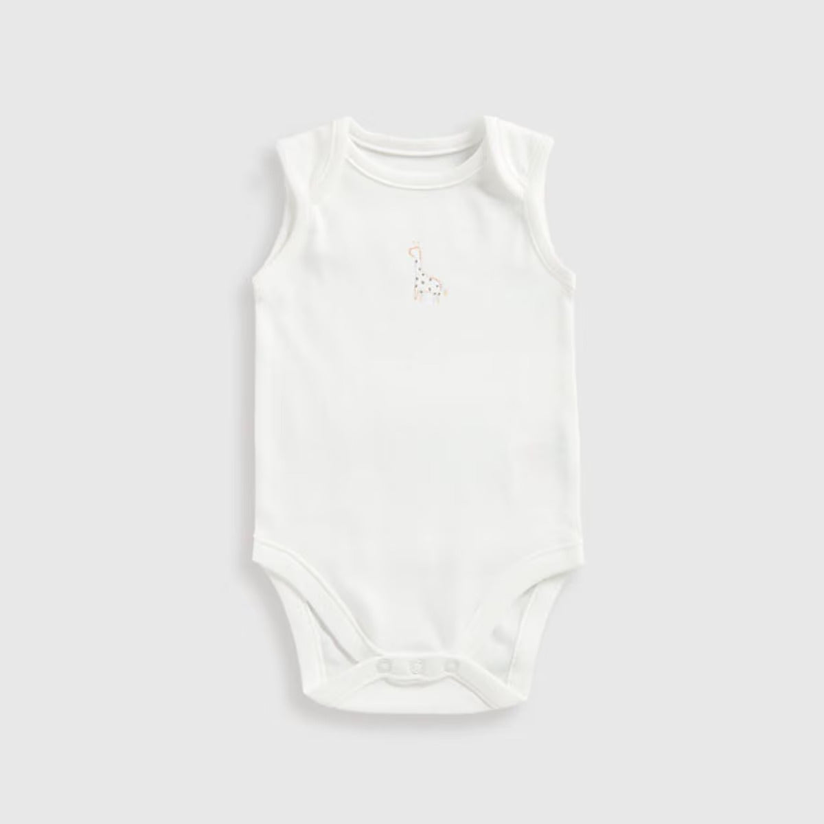 Baby Girl Safari Sleeveless Bodysuits - 5 Pack