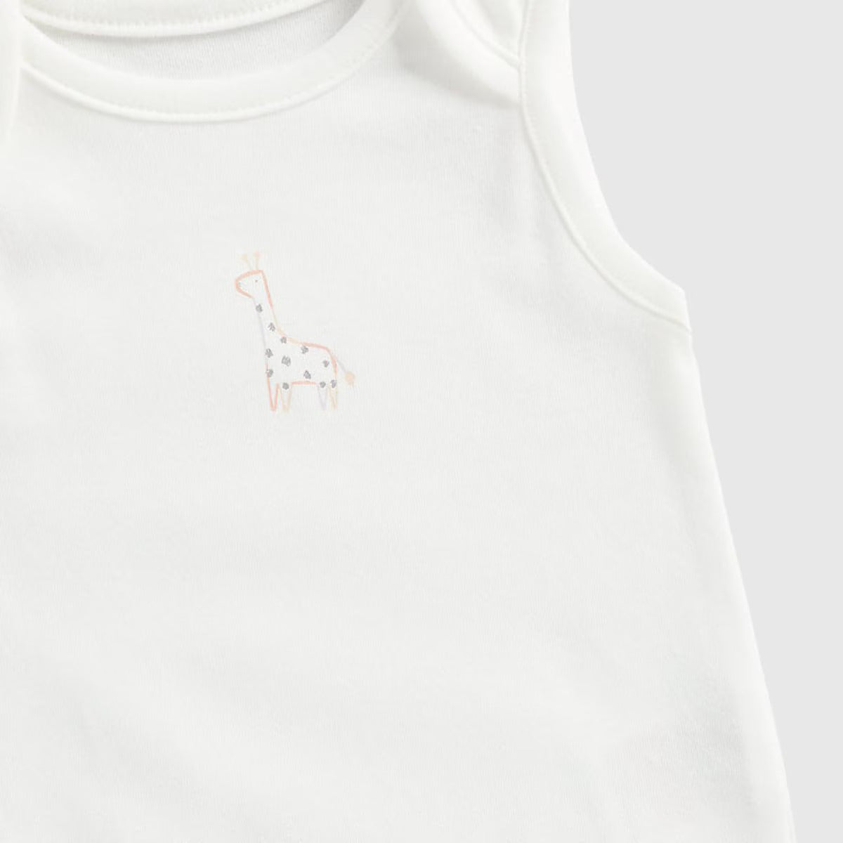 Baby Girl Safari Sleeveless Bodysuits - 5 Pack
