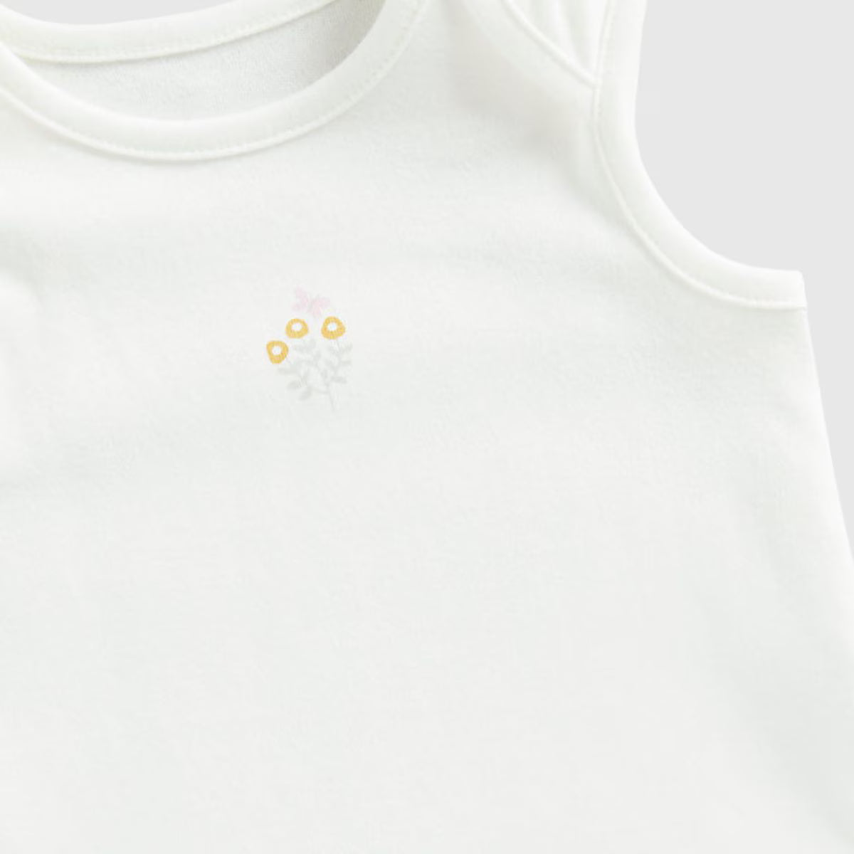 Baby Girl Sleeveless Wild Flower Bodysuits - 5 Pack