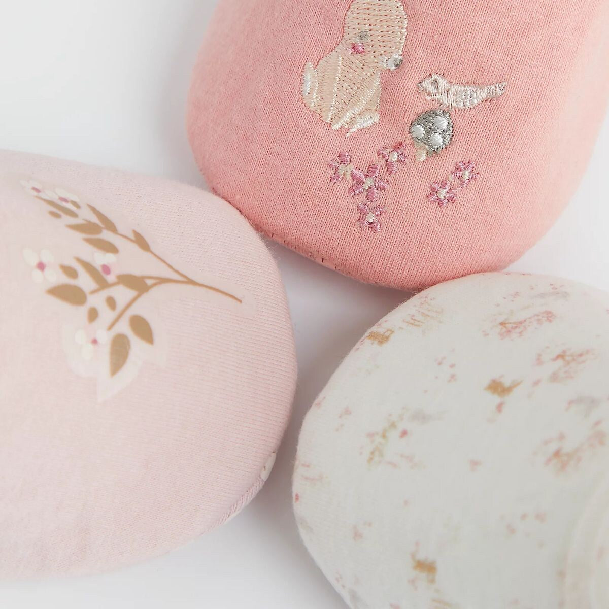 Baby Girl Bunny Baby Shoes - 3 pack