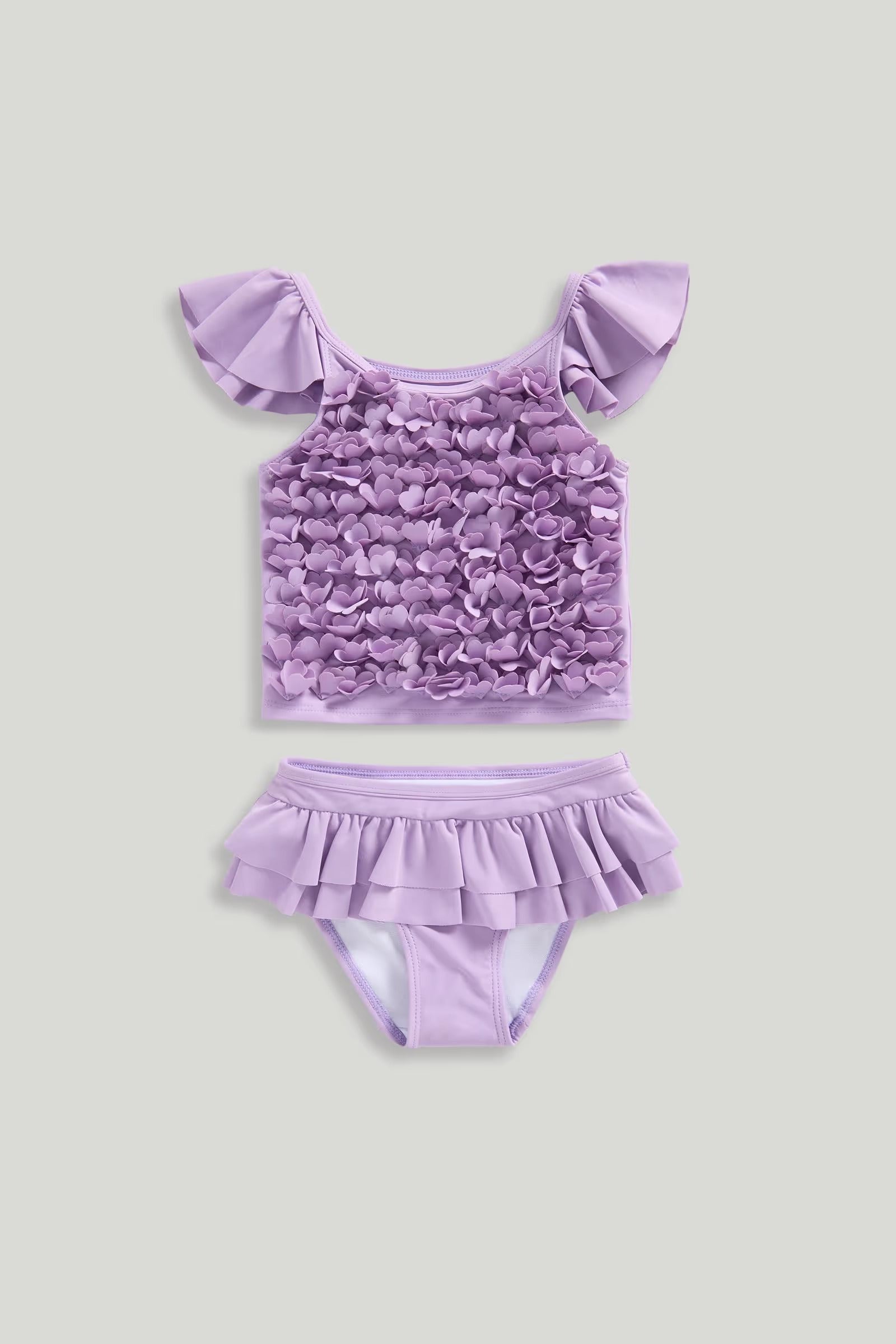 Mothercare Girls Flower Frill Tankini