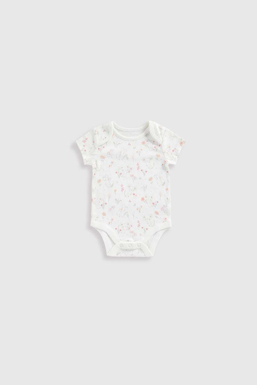 Little Mouse Short-Sleeved Baby Bodysuits - 5 Pack