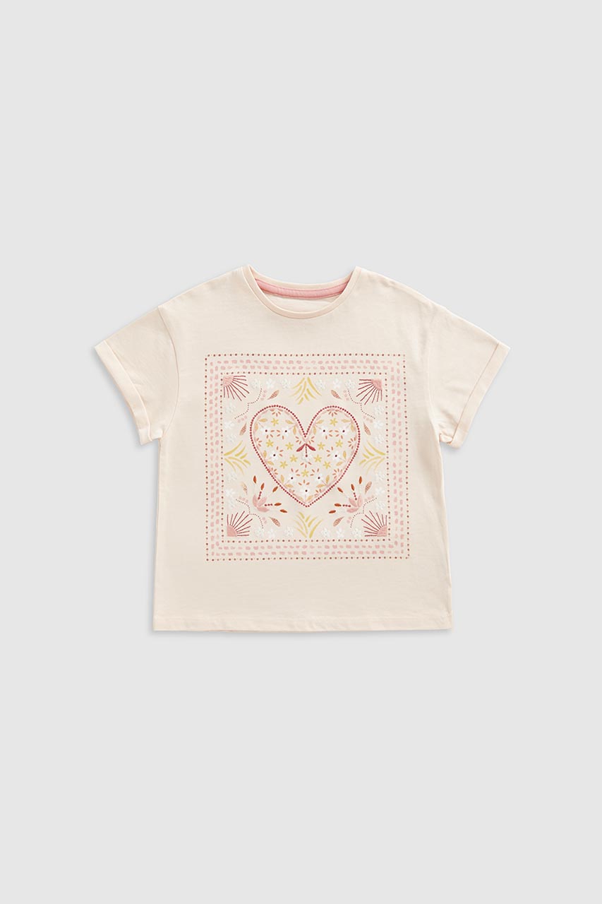 Pink Embroidered T-Shirt