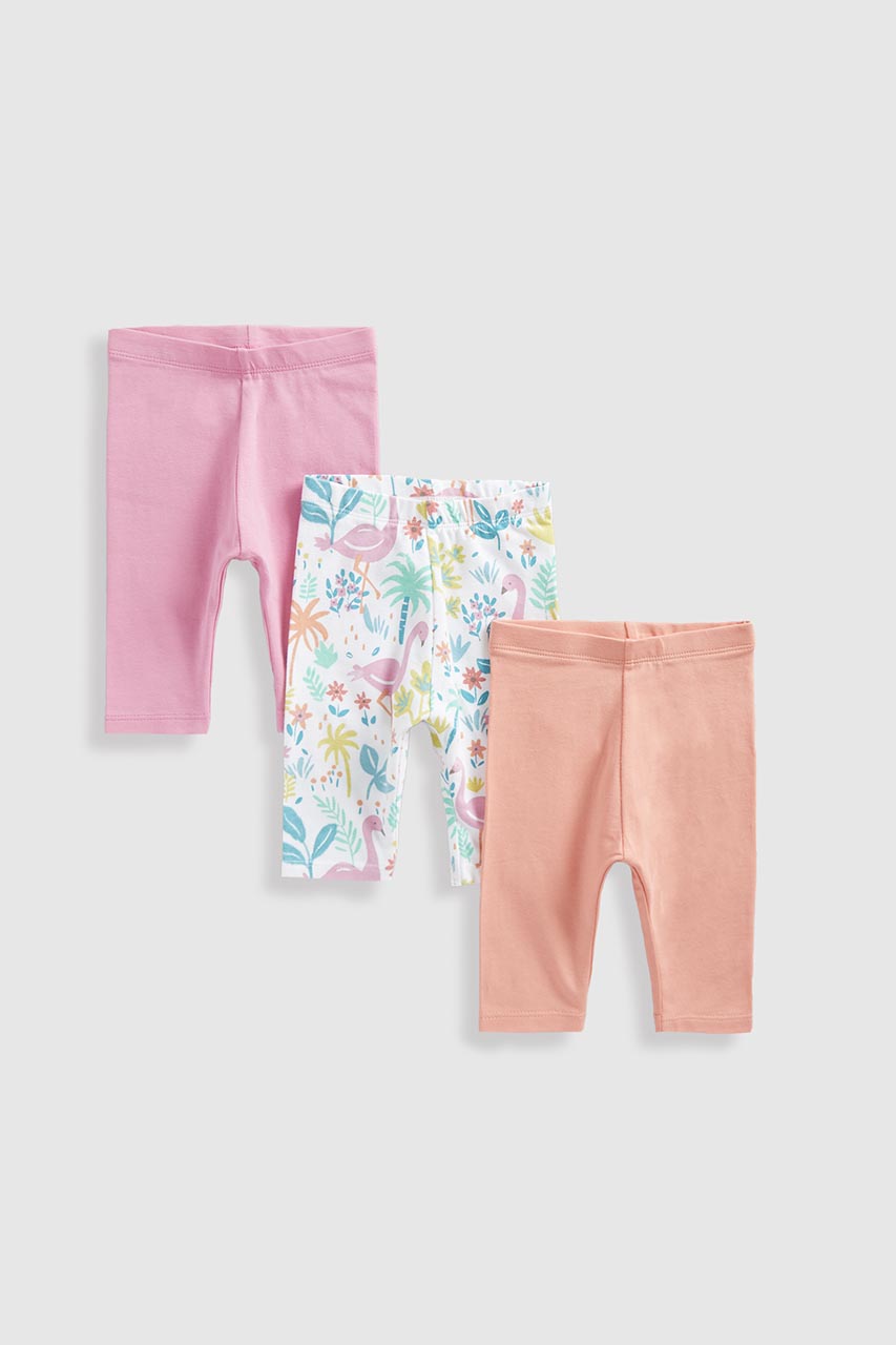 Tropical Cropped Leggings - 3 Pack