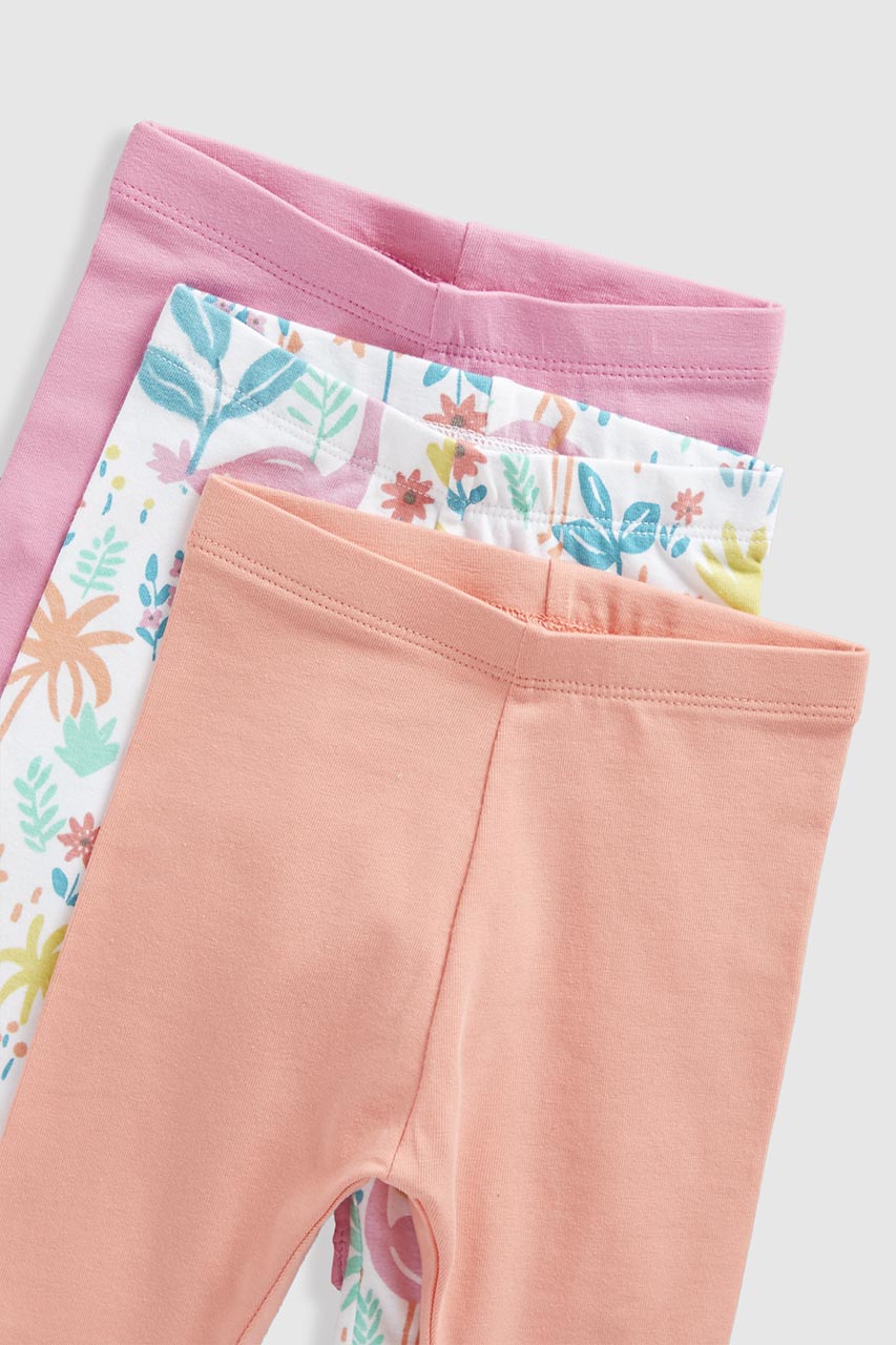 Tropical Cropped Leggings - 3 Pack