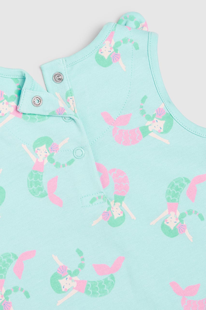 Mermaid Vest T-Shirt And Shorts Set