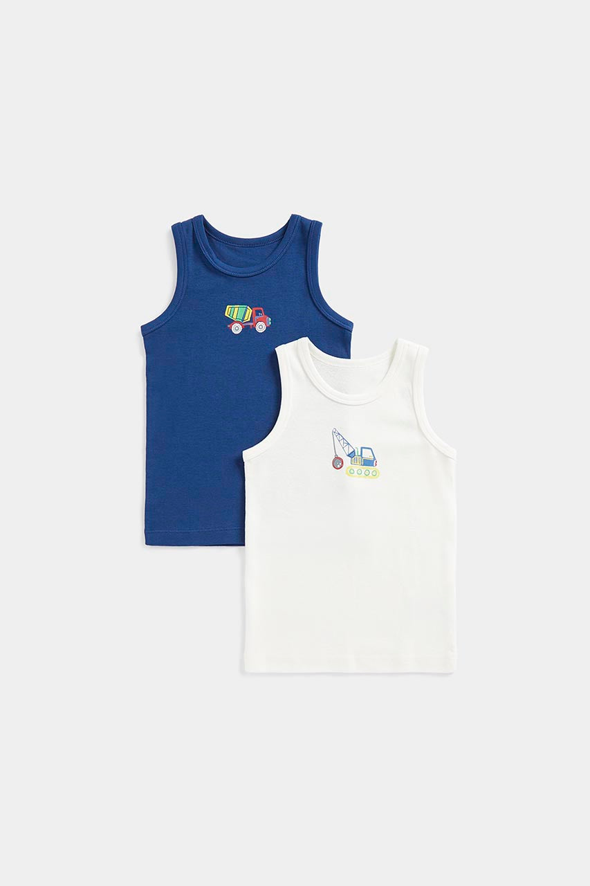 Construction Sleeveless Vests - 2 Pack