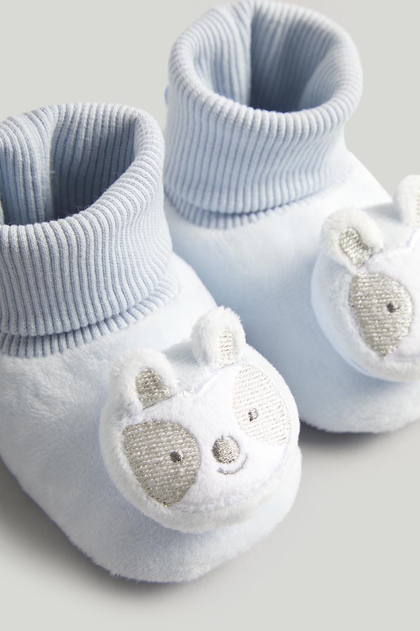 Sloth Rattle Sock-Top Booties