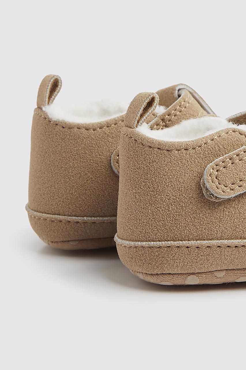 Brown T-Bar Baby Shoes