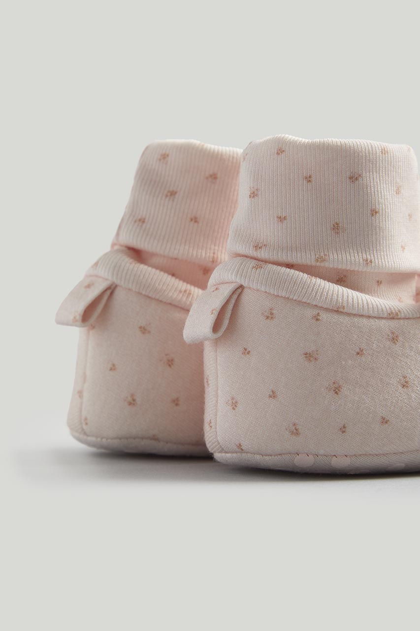 Bunny Rattle Sock-Top Booties