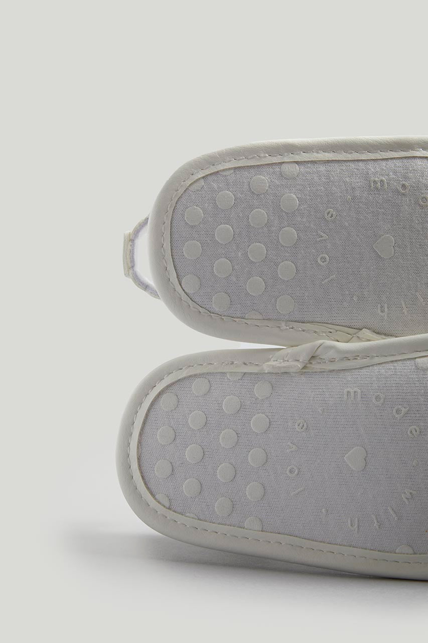 White Caged Pram Sandals