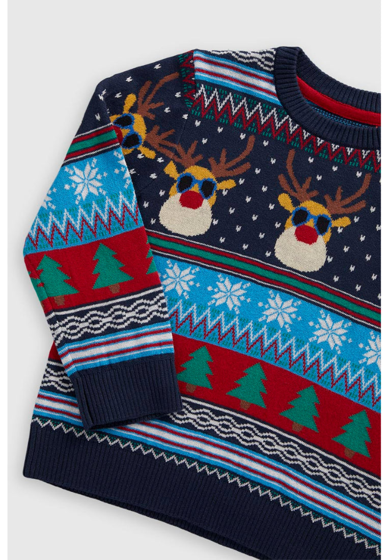 Festive Fair Isle Knitted Jumper