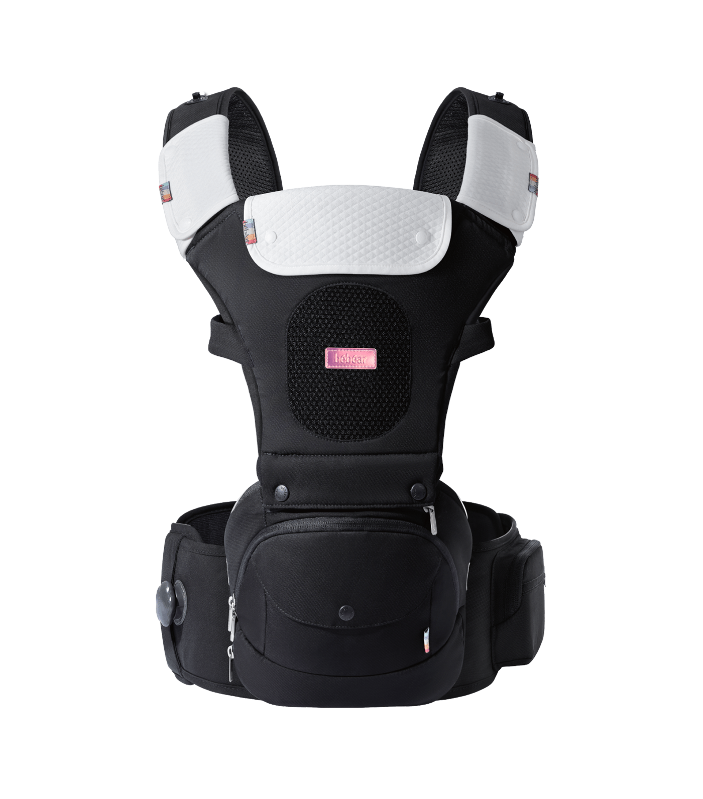 Bebear aX Aero Pro Foldable Aluminum Hip Seat Carrier (Brilliant Black ...