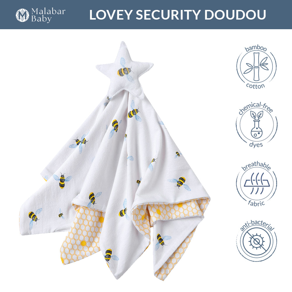 Malabar Baby Lovey Doudou Toy - Bee