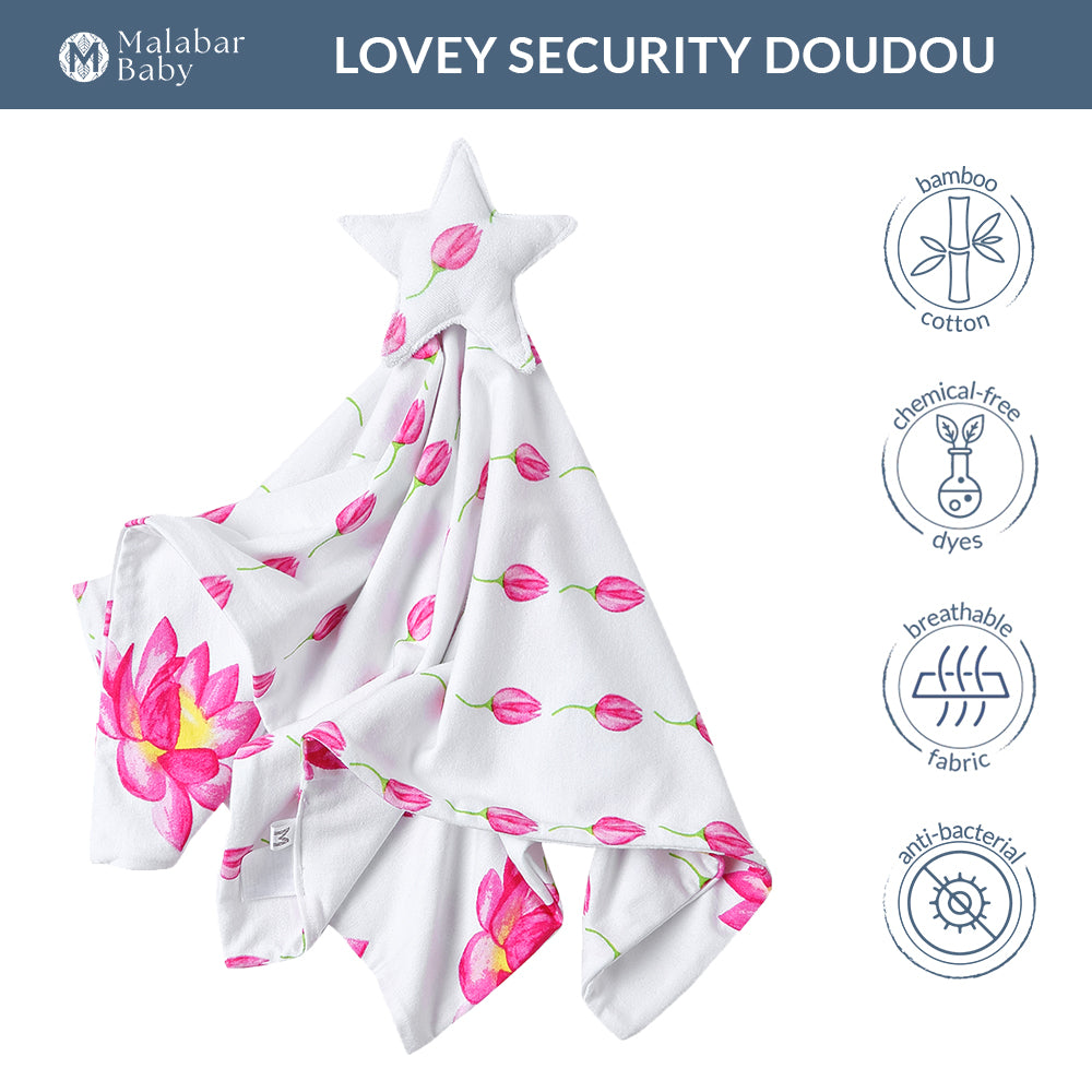 Malabar Baby Lovey Doudou Toy - Flower Bud (Enchanted Garden)