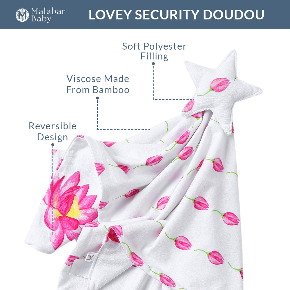 Malabar Baby Lovey Doudou Toy - Flower Bud (Enchanted Garden)