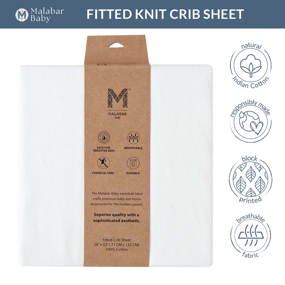 Malabar Baby Fitted Knit Crib Sheet