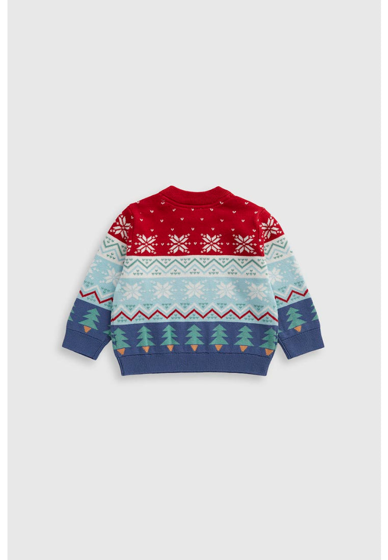 Festive Fair-Isle Knitted Jumper