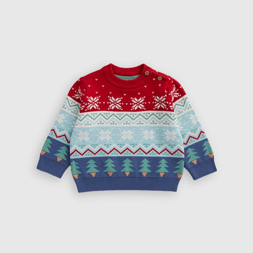 Festive Fair-Isle Knitted Jumper