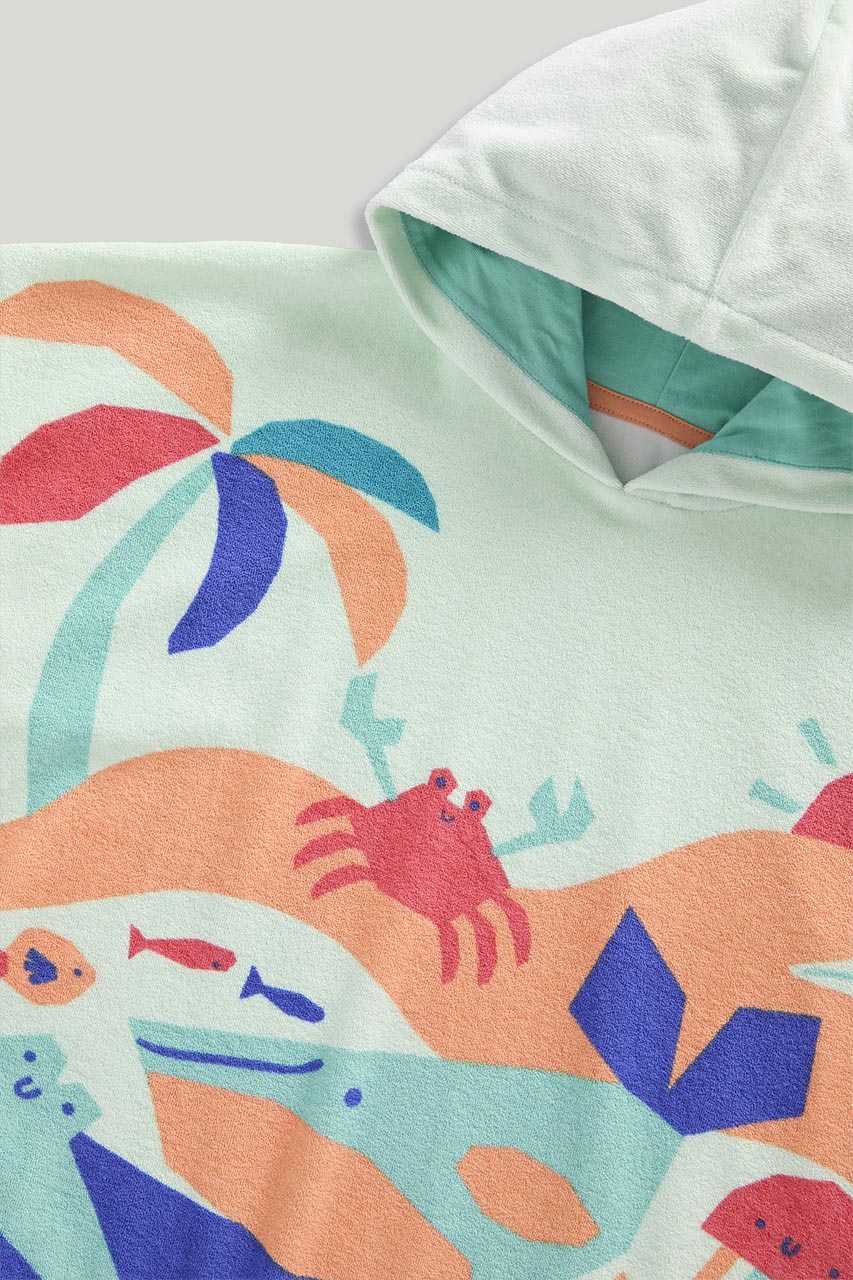 Seaside Towelling Poncho