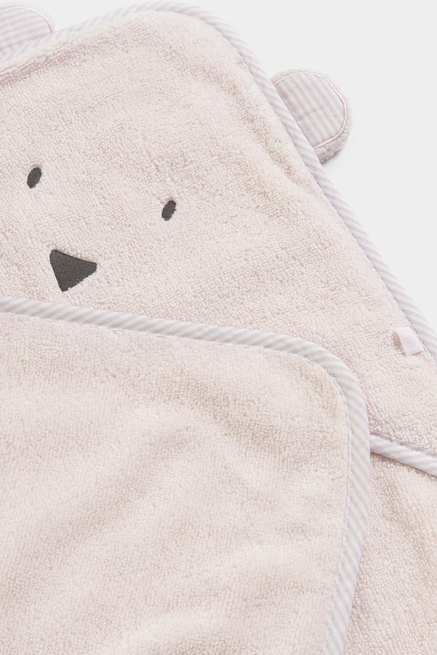 Mothercare Premium Cuddle And Dry Hooded Towel - Pink