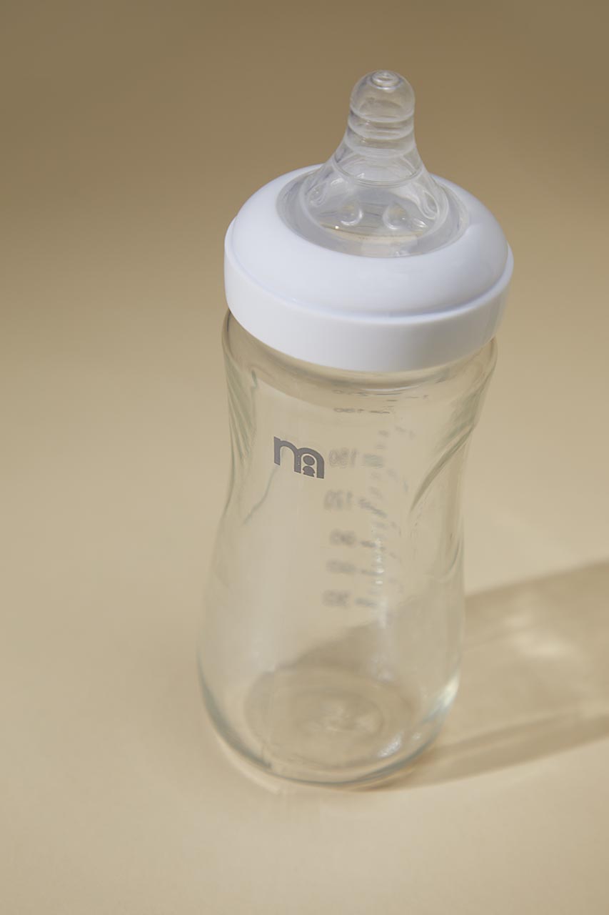 Mothercare Single Wide-Neck Glass Bottle 240ml