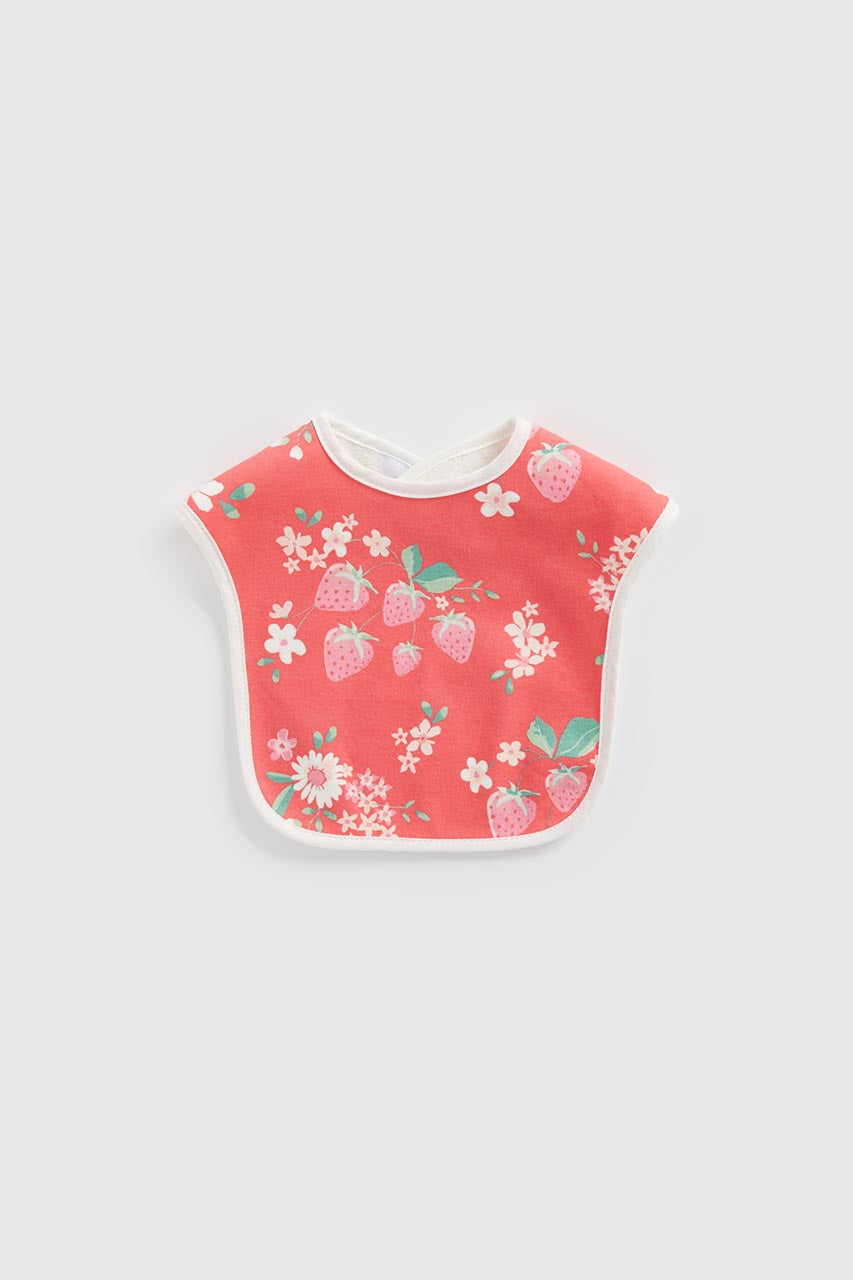 Mothercare Strawberry Toddler Bibs - 3 Pack