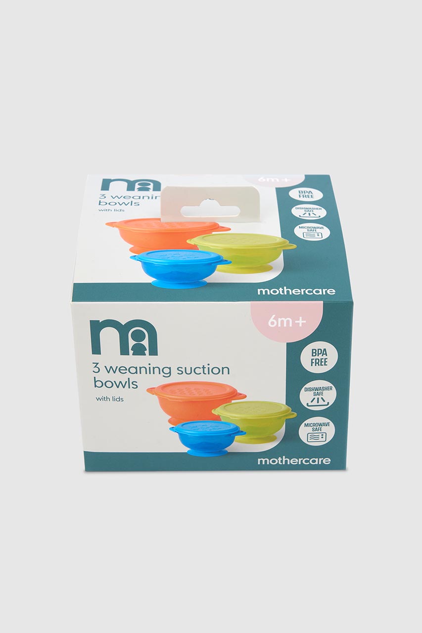 Mothercare Suction Bowls - 3 Pack