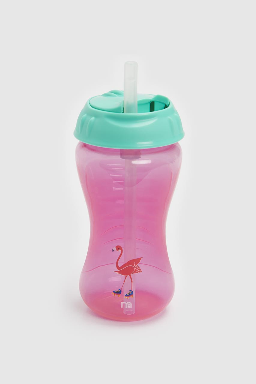 Mothercare Flexi-Straw Toddler Cup - Pink Flamingo