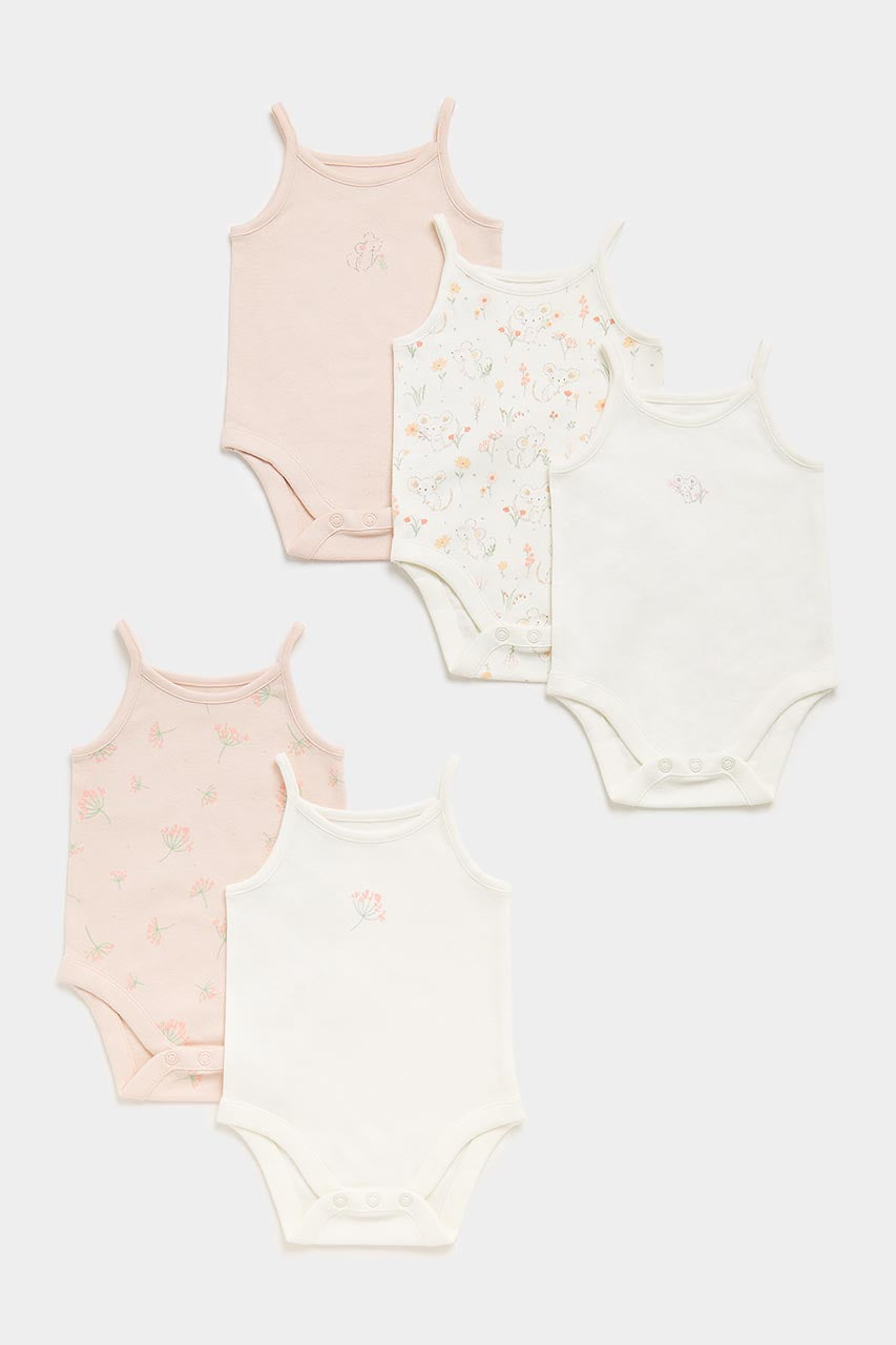 Little Mouse Cami Bodysuits - 5 Pack