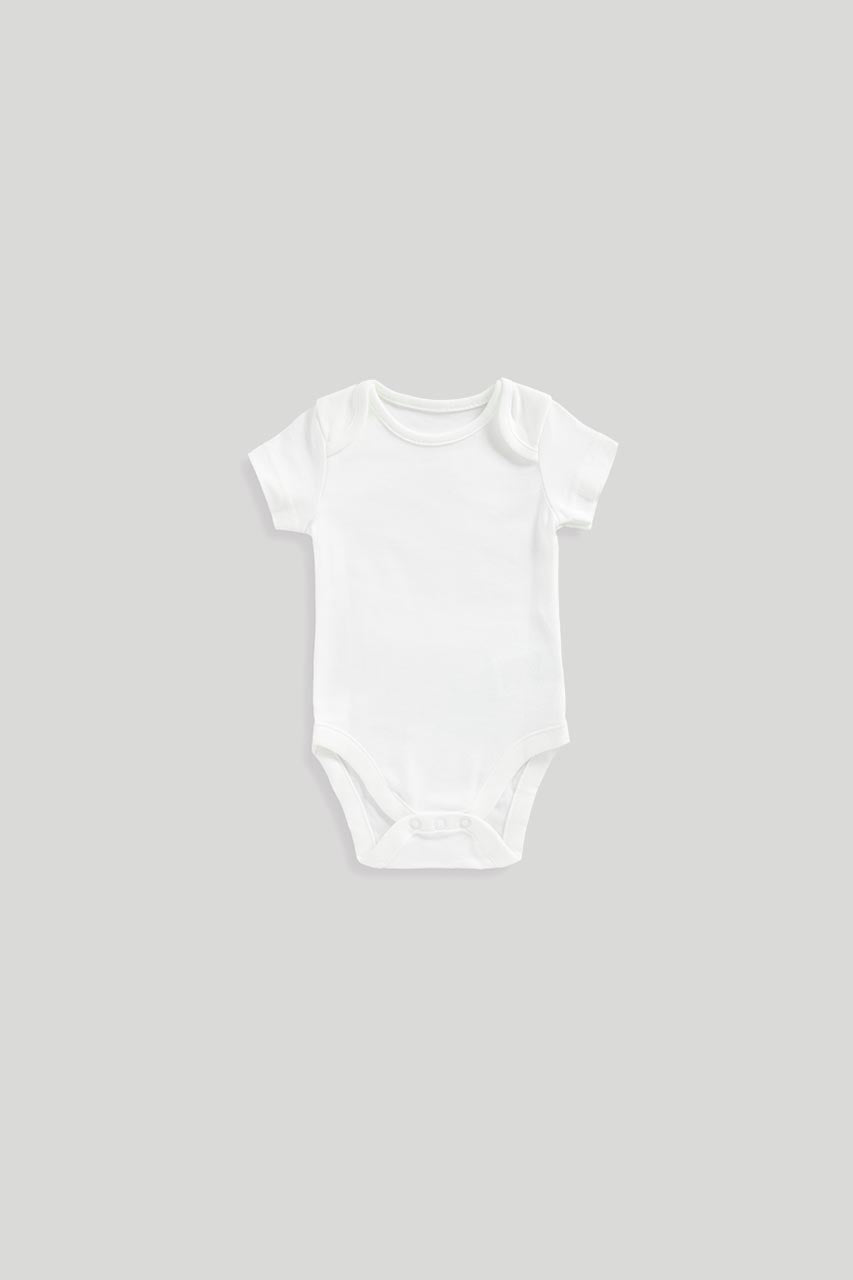 Short-Sleeved Bodysuits - 5 Pack