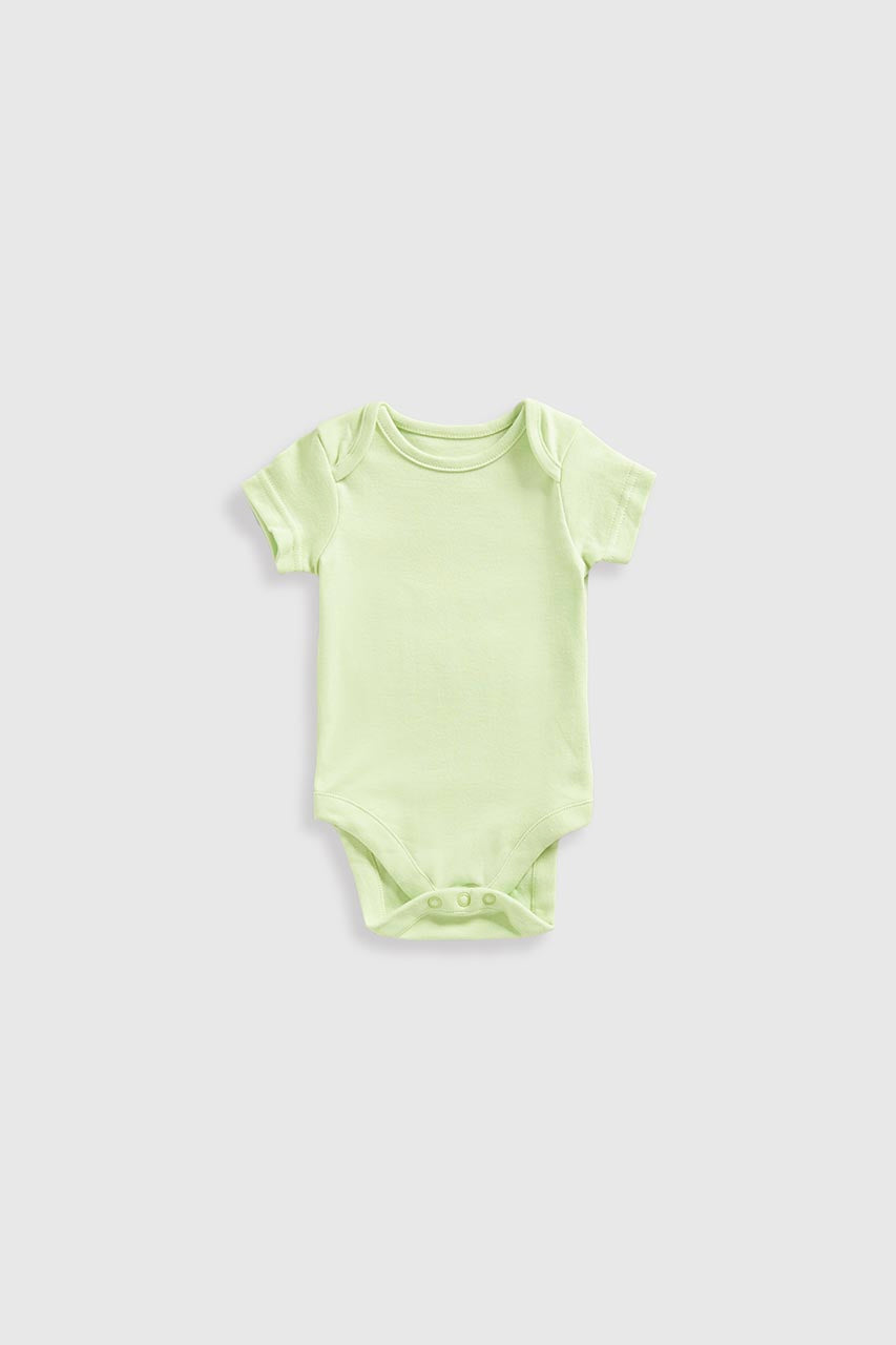 Dinosaur Short-Sleeved Baby Bodysuits - 5 Pack