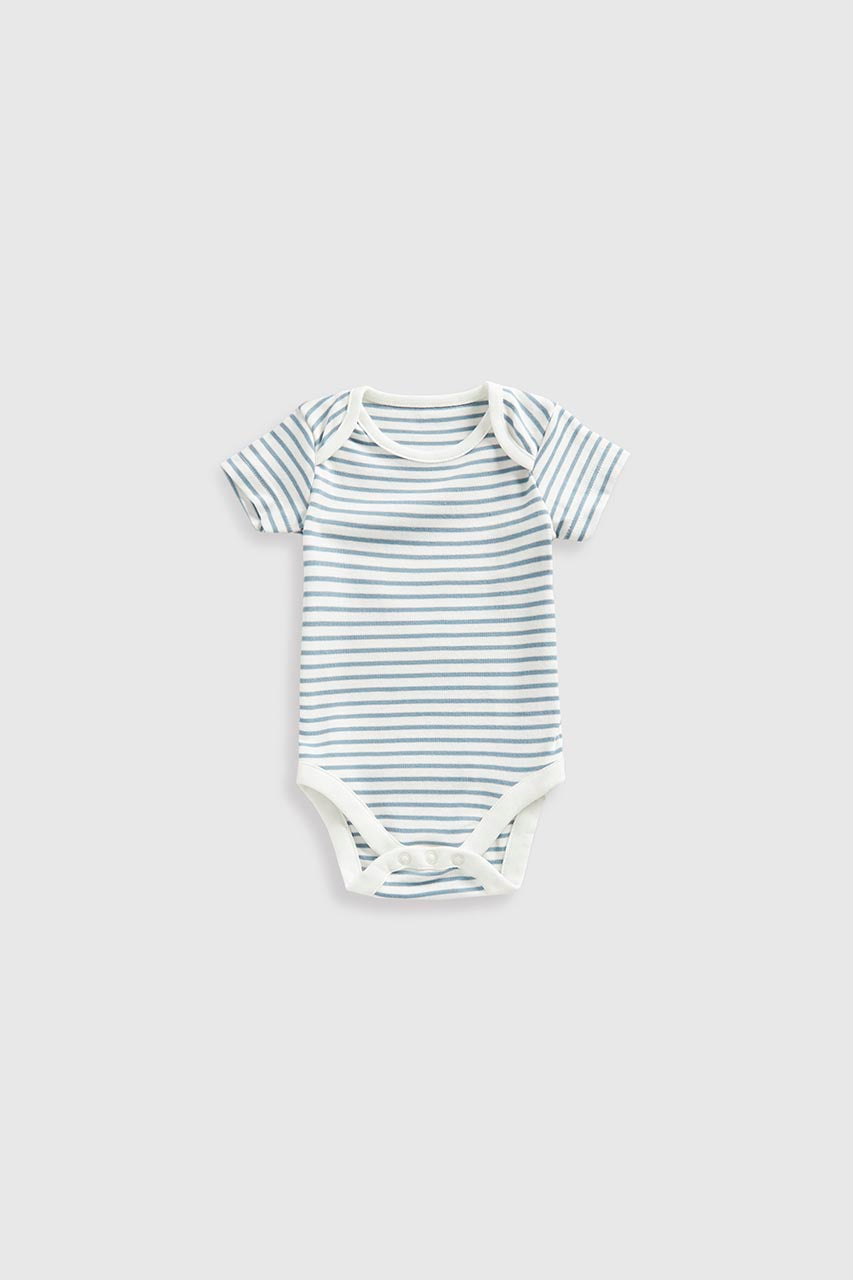 Dinosaur Short-Sleeved Baby Bodysuits - 5 Pack
