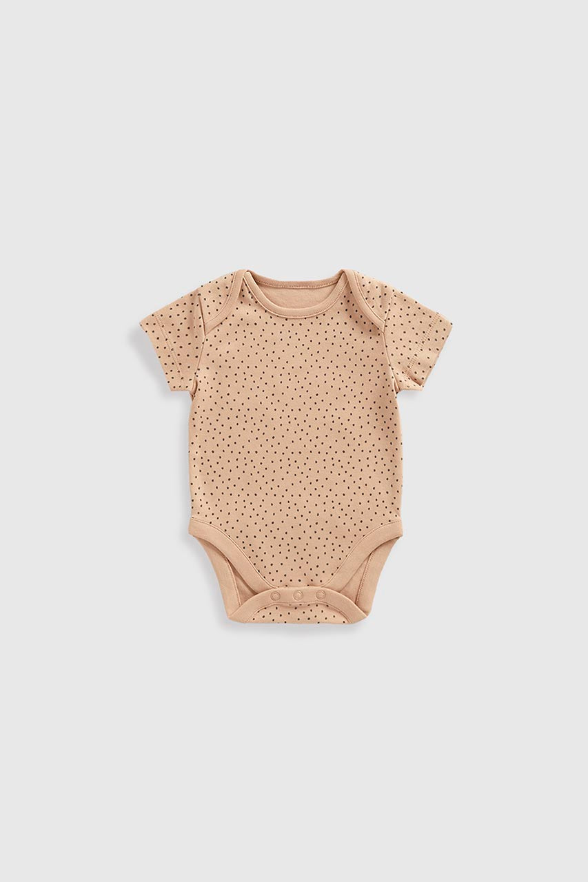 Bear Short-Sleeved Bodysuits - 5 Pack