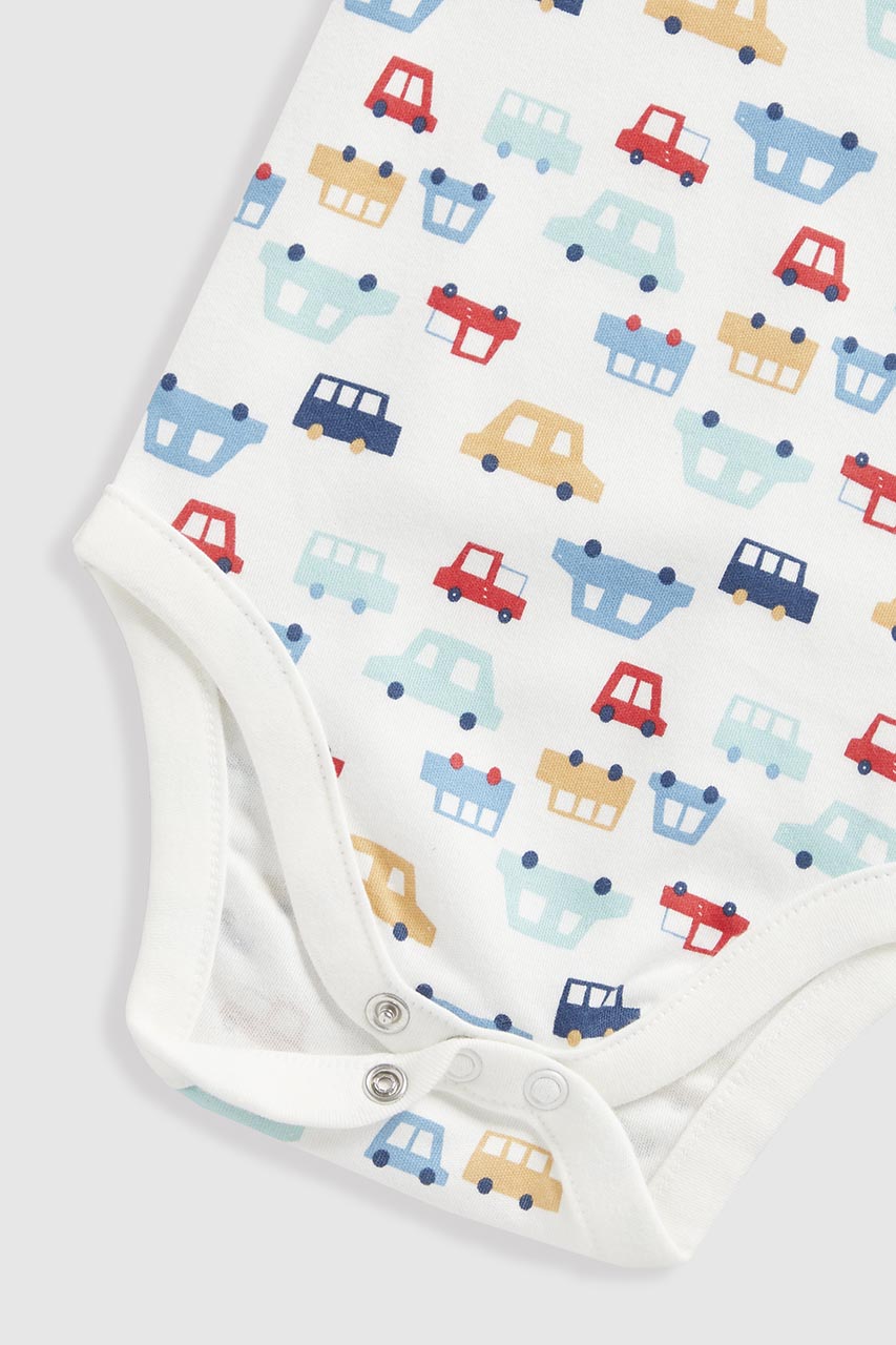 Cars Short-Sleeved Bodysuits - 5 Pack