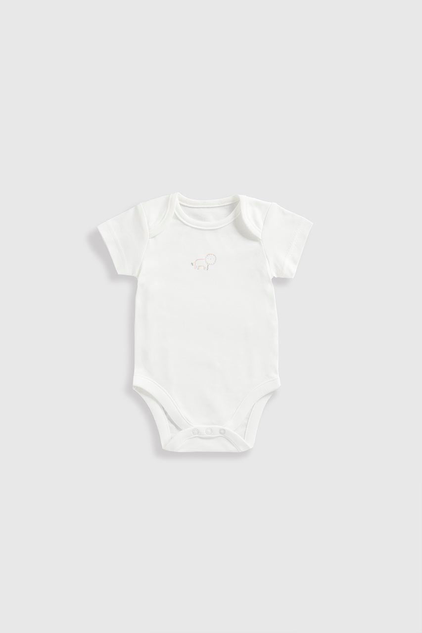 Safari Short-Sleeved Bodysuits - 5 Pack