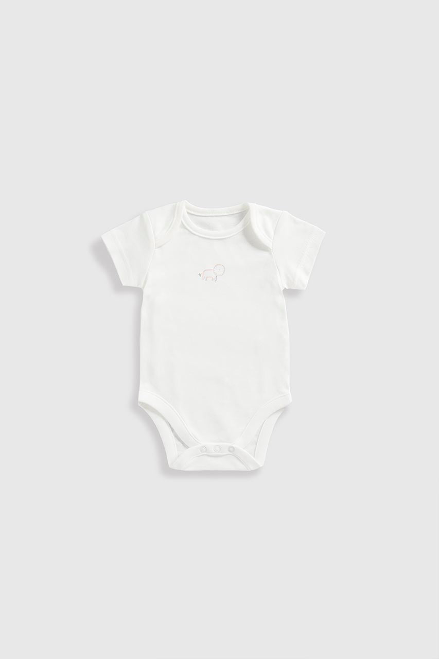 Safari Short-Sleeved Bodysuits - 5 Pack