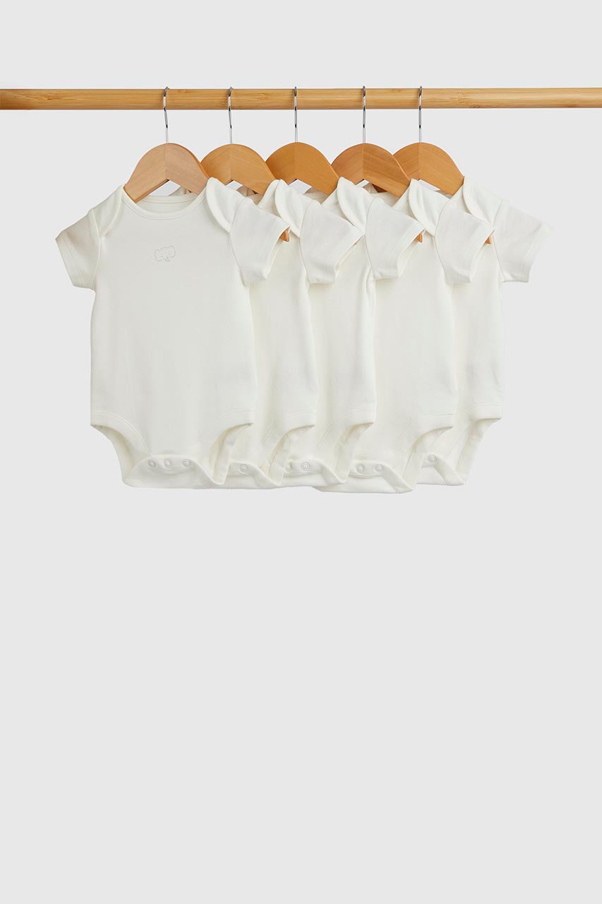 Animals Short-Sleeved Bodysuits - 5 Pack